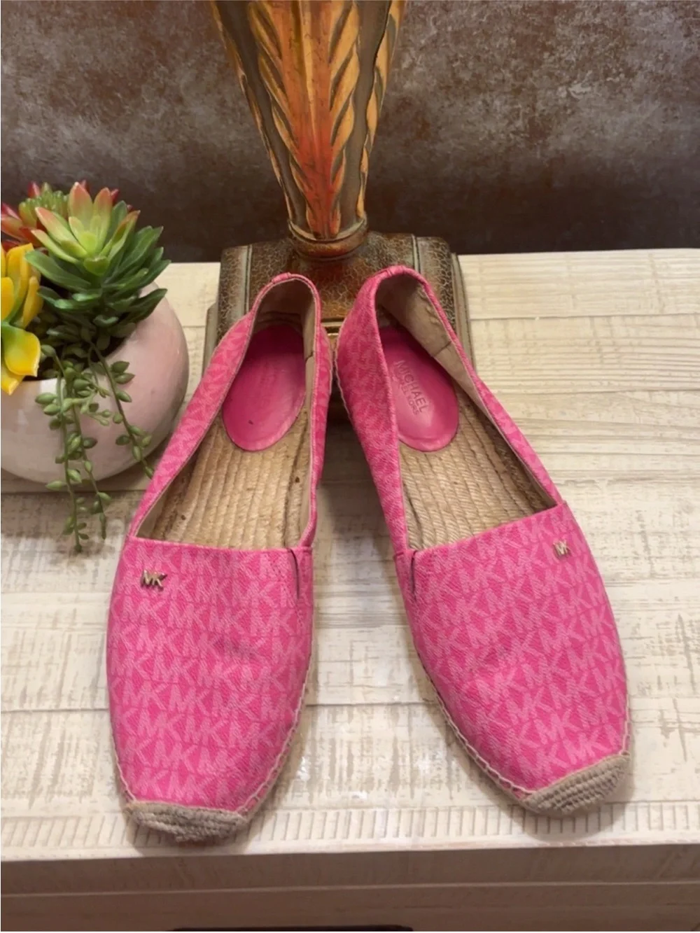 Michael Kors Pink Espadrille Flats ~ Size 10